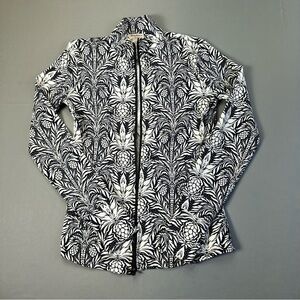 Tommy Bahama Black and White Floral Blazer